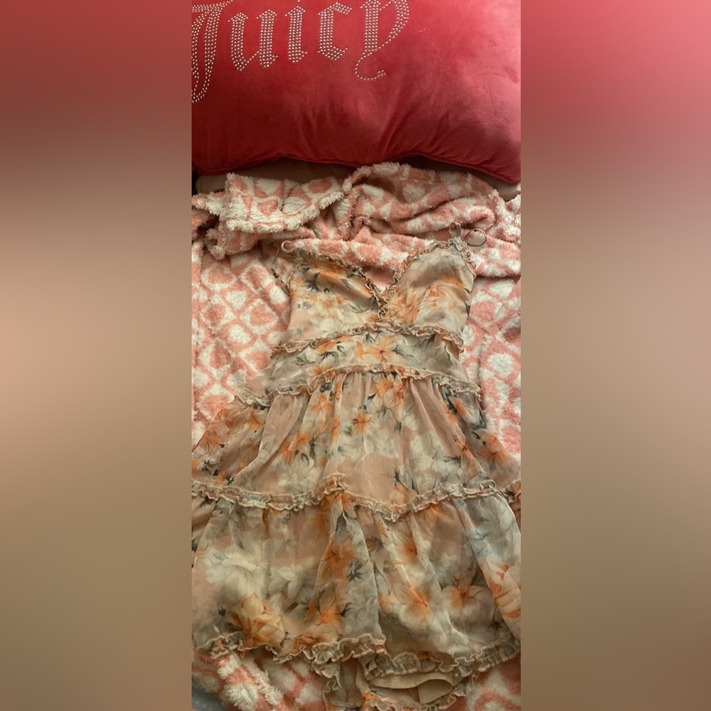 Light pink floral dress
